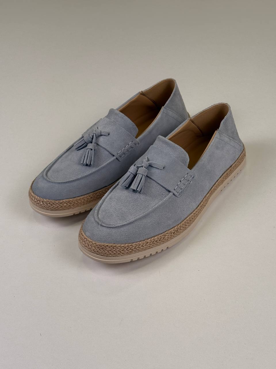 Baby Blue Loafers Chamois
