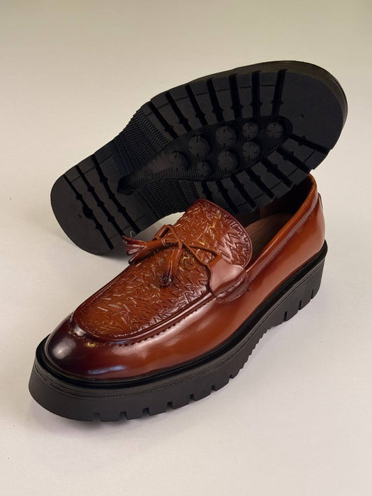 Leather Tuxedo Loafer