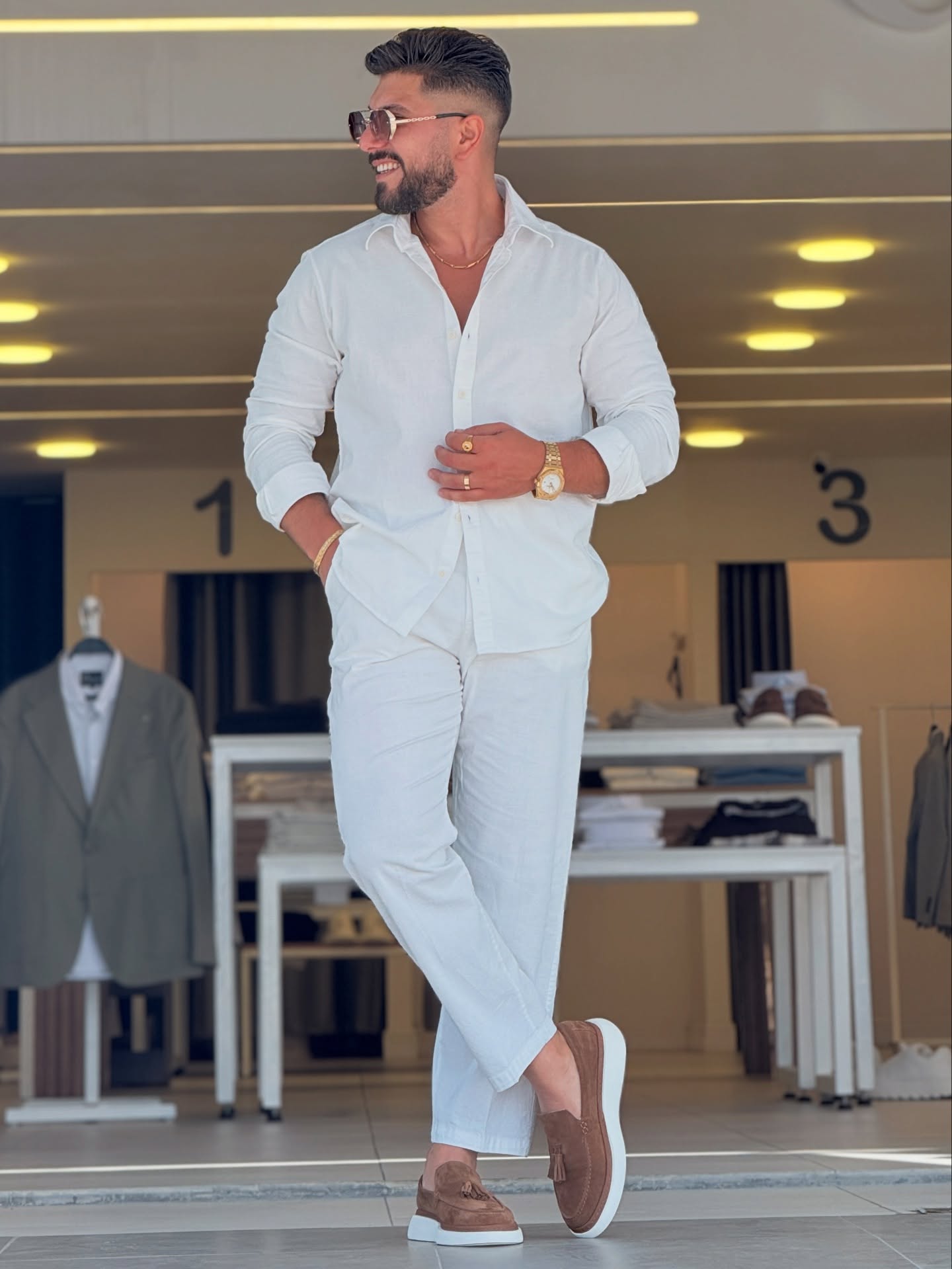 White Long Sleeve Set