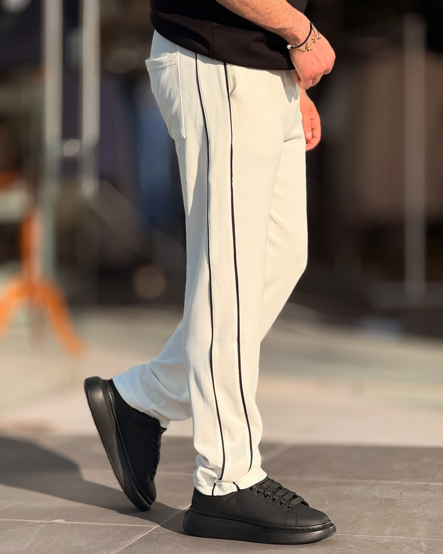 Cotton Pants In White