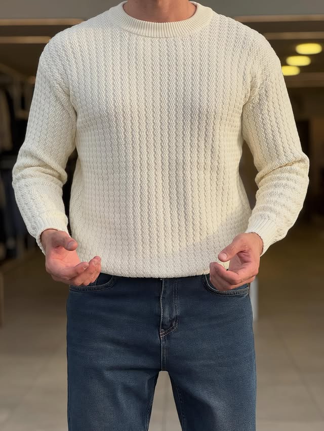 Knitted Wool Sweatshirt