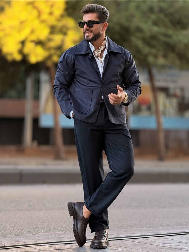 Petroleum Velvet Jacket