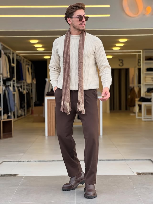 Knitted Wool Sweatshirt