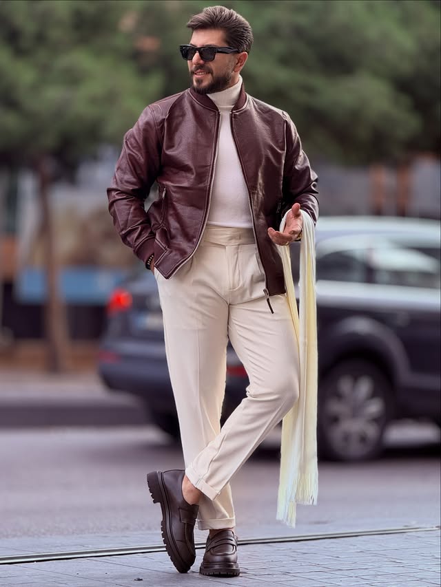 Burgandy Leather Jacket