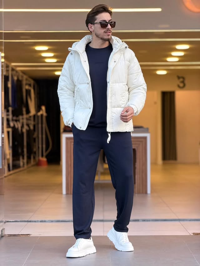 White Puffer Jacket