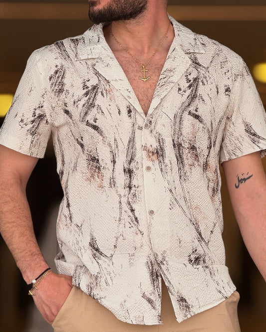 Off-white/Brown Chemise