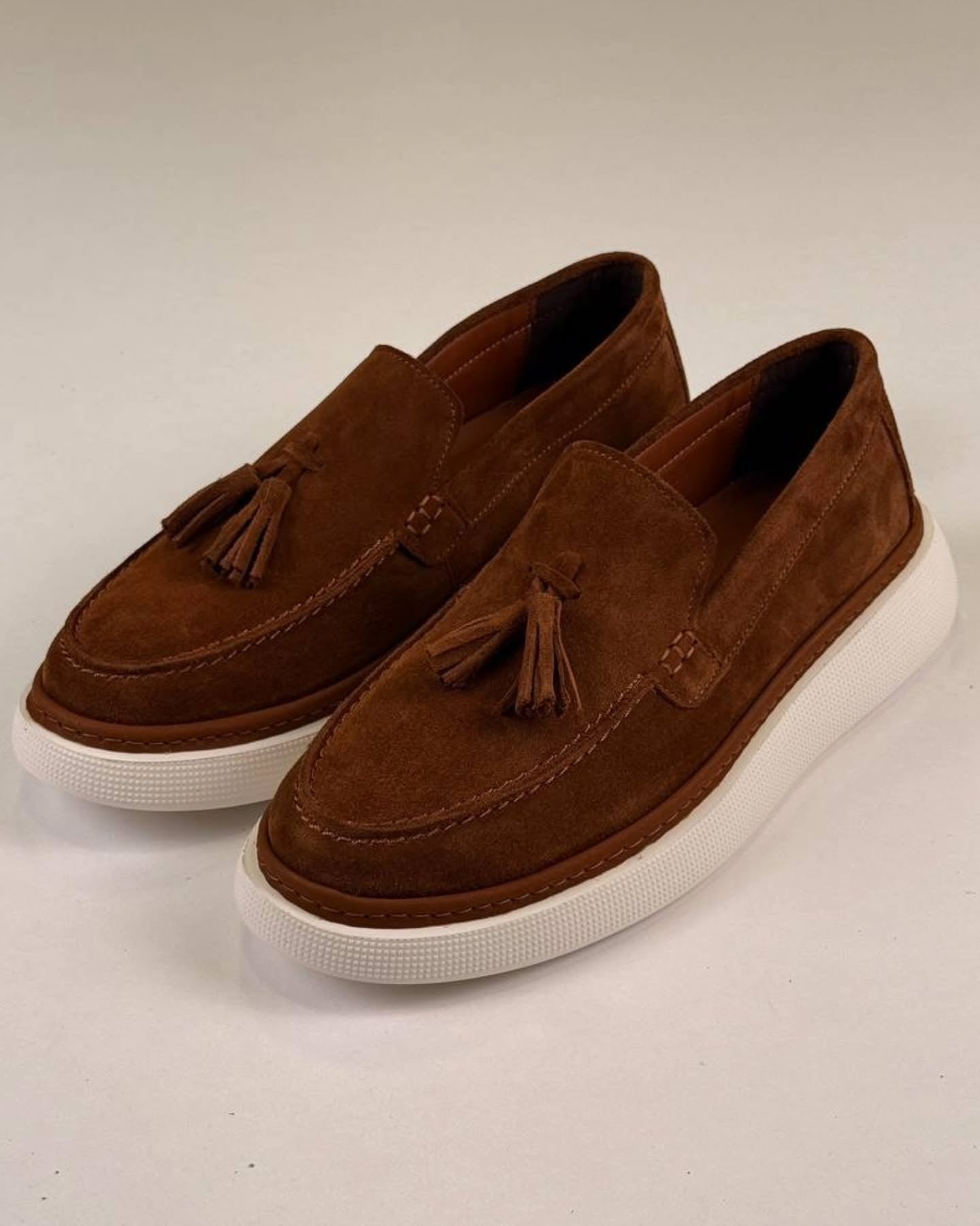 Brown Chamois Loafers