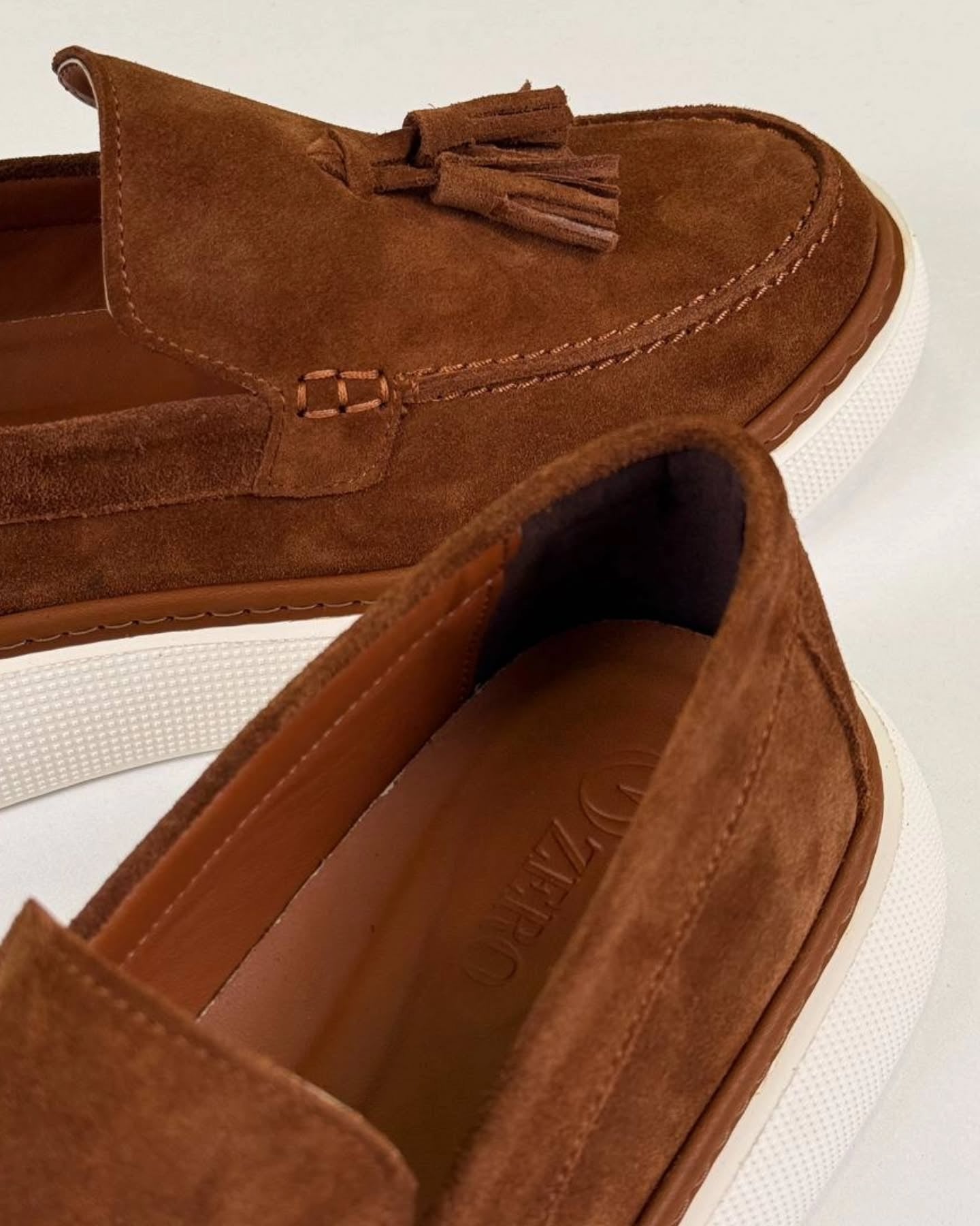 Brown Chamois Loafers
