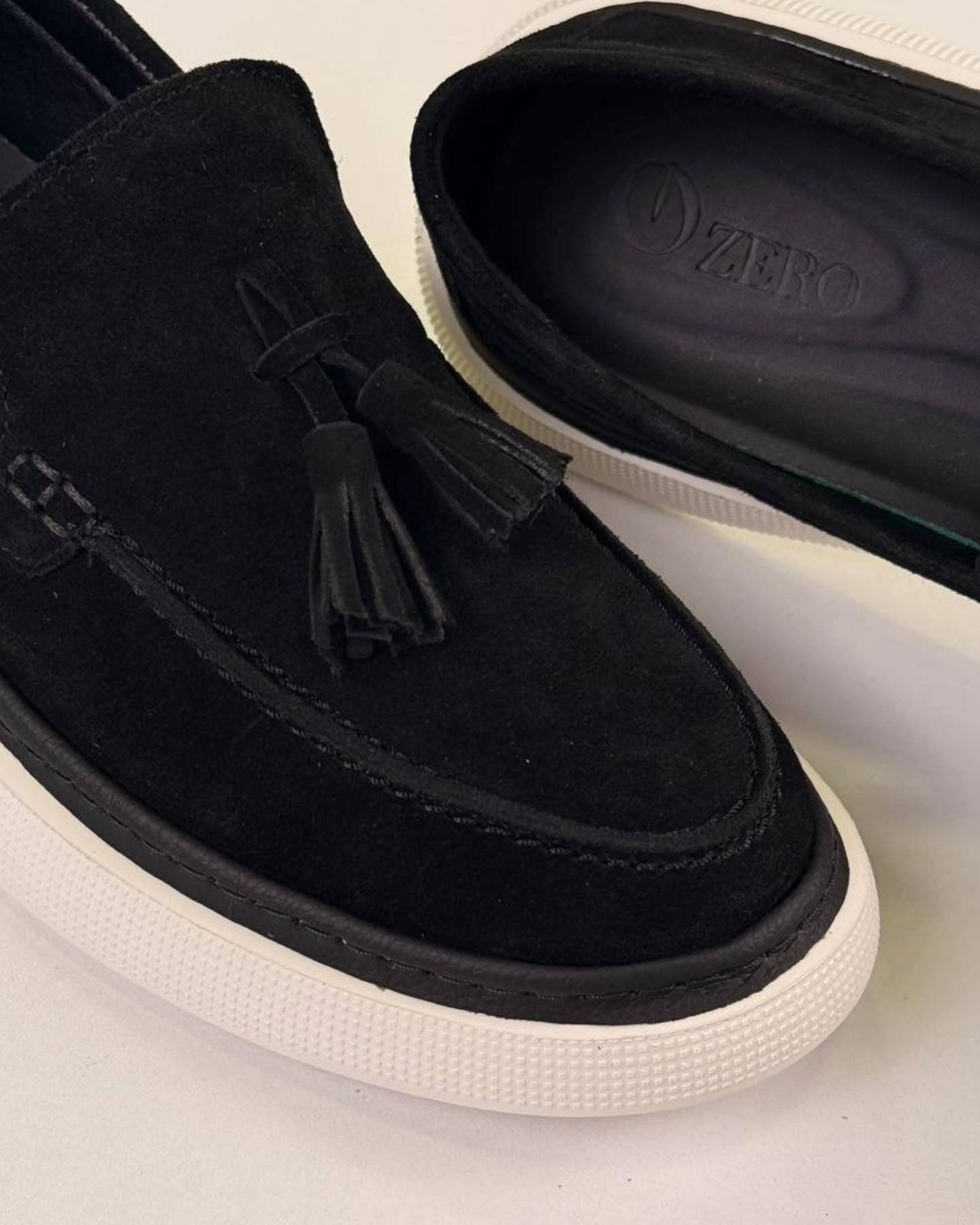 Black loafers