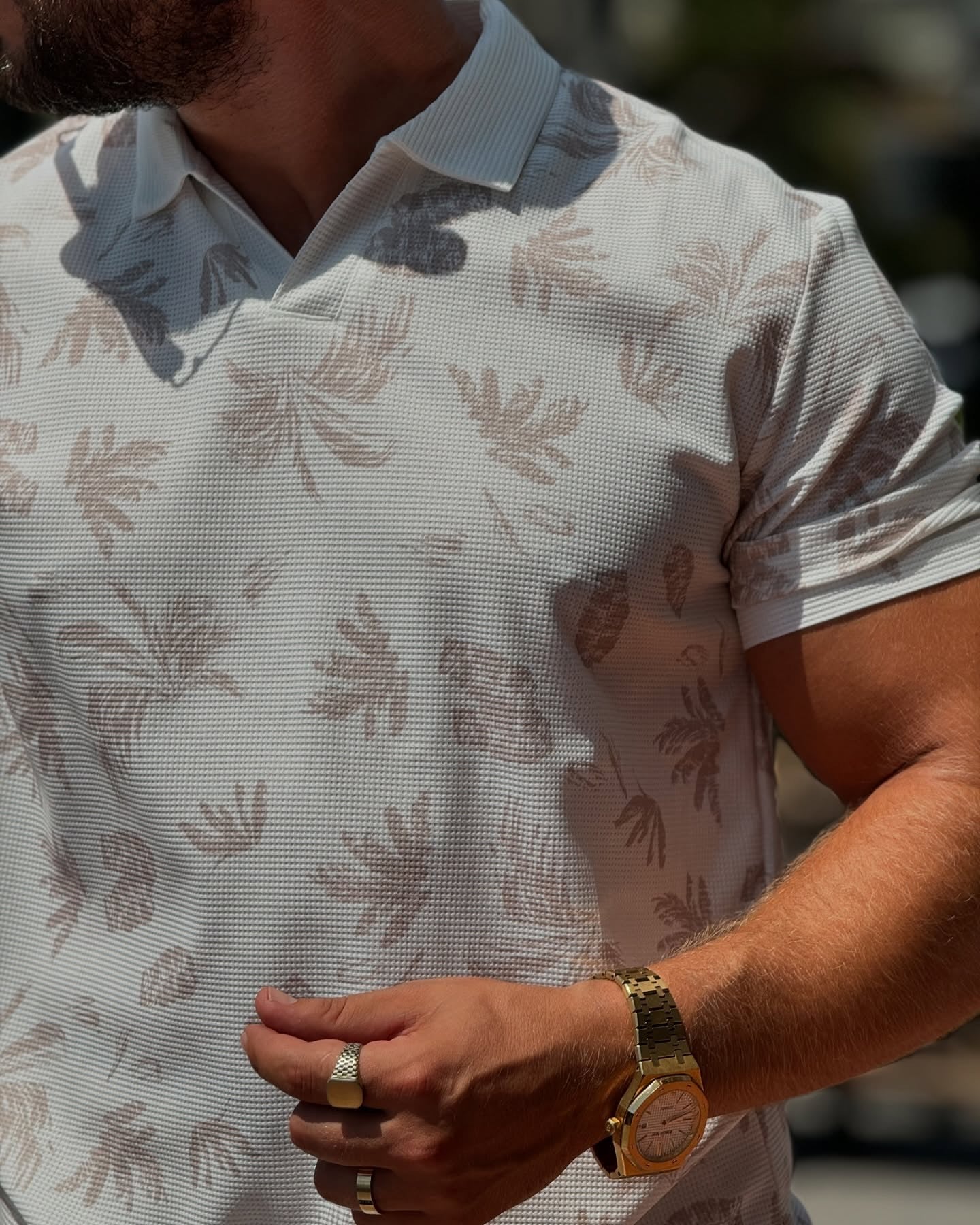 Grey Patterned T-Shirt