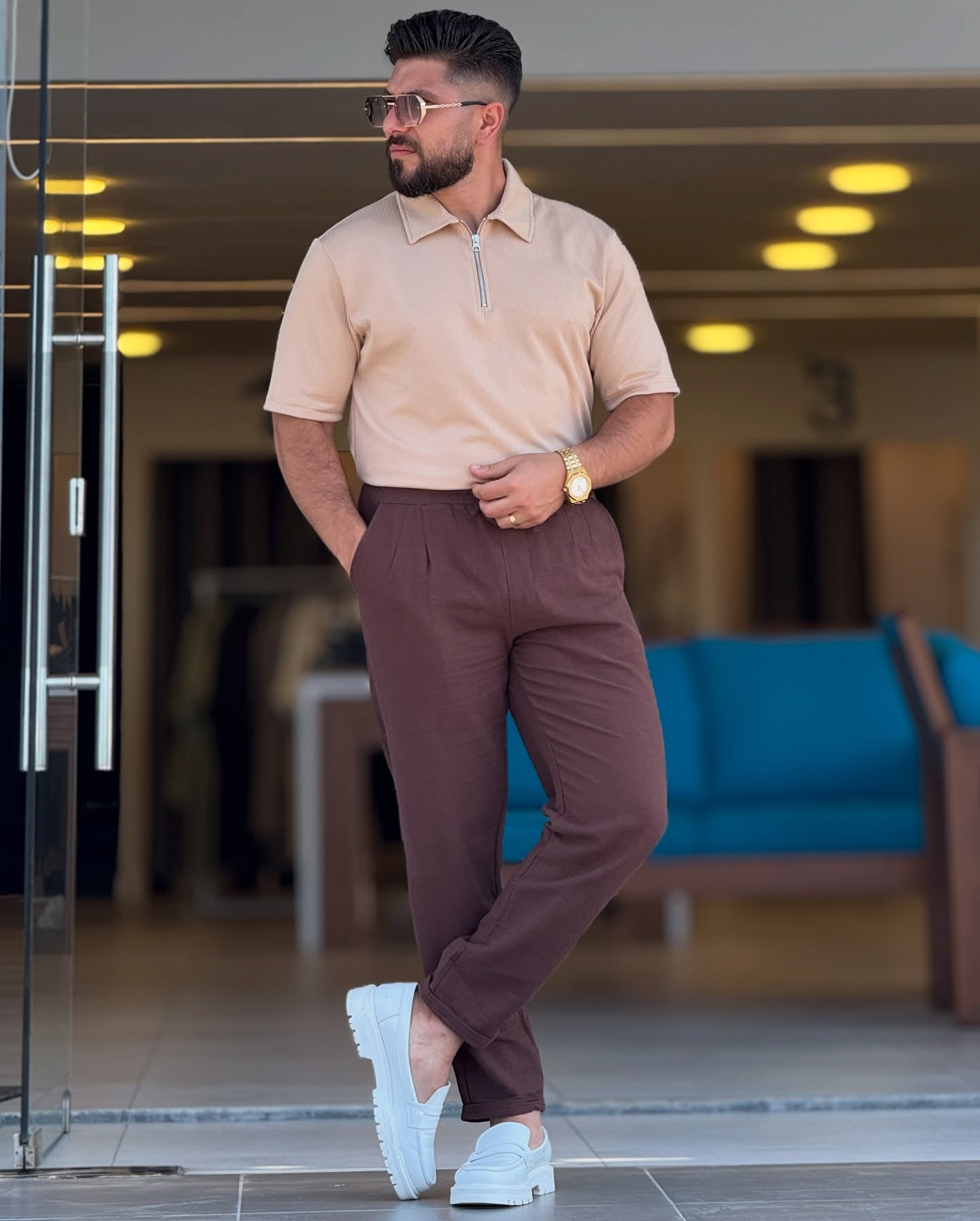 Beige Polo