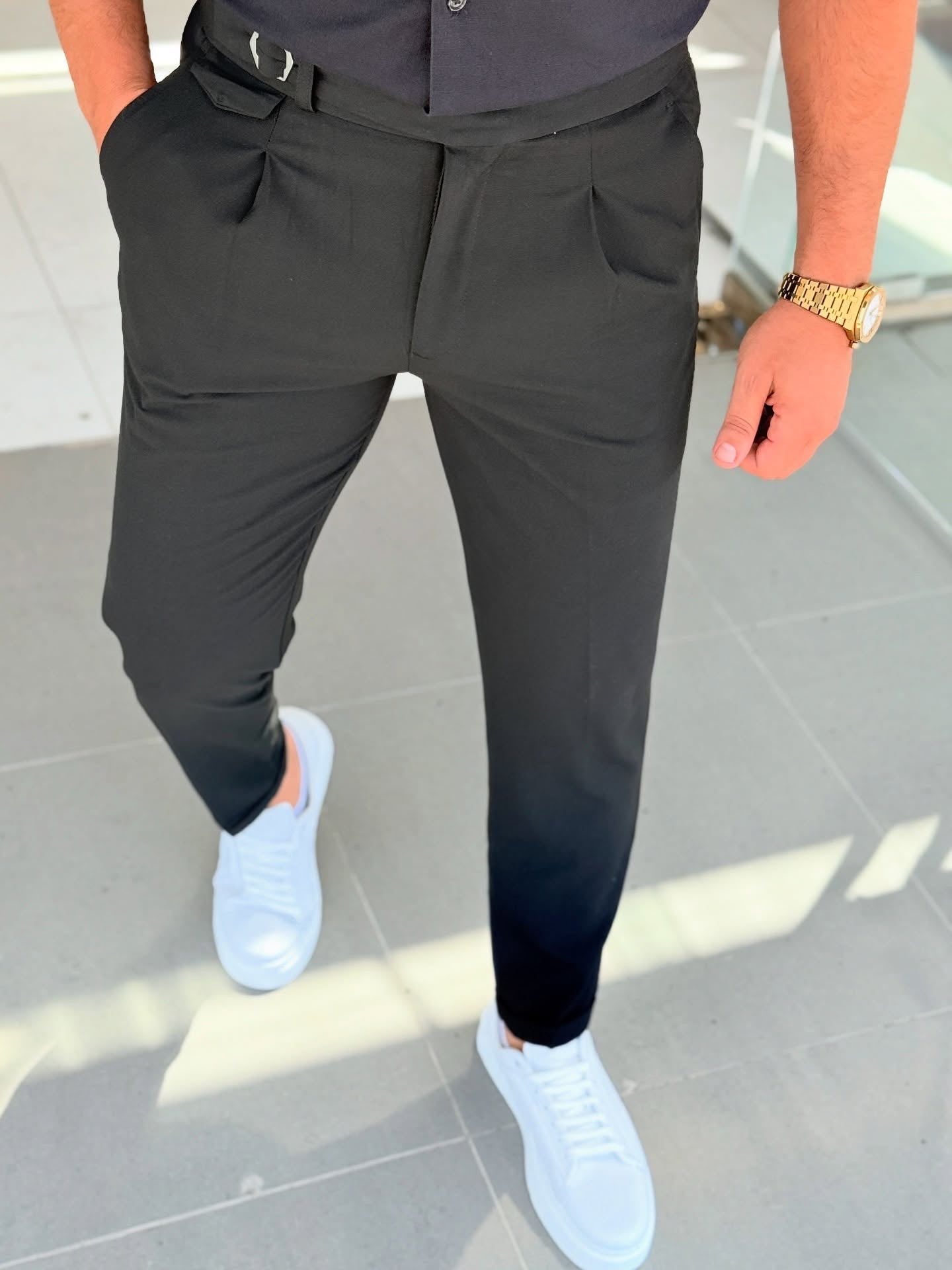 Black Half Sleeve Shirt