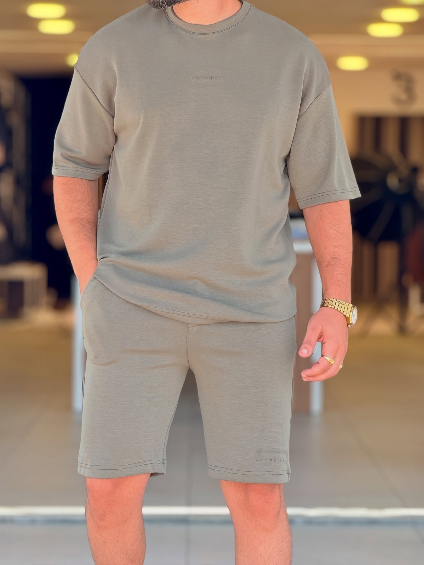 T-shirt & Short Grey Set