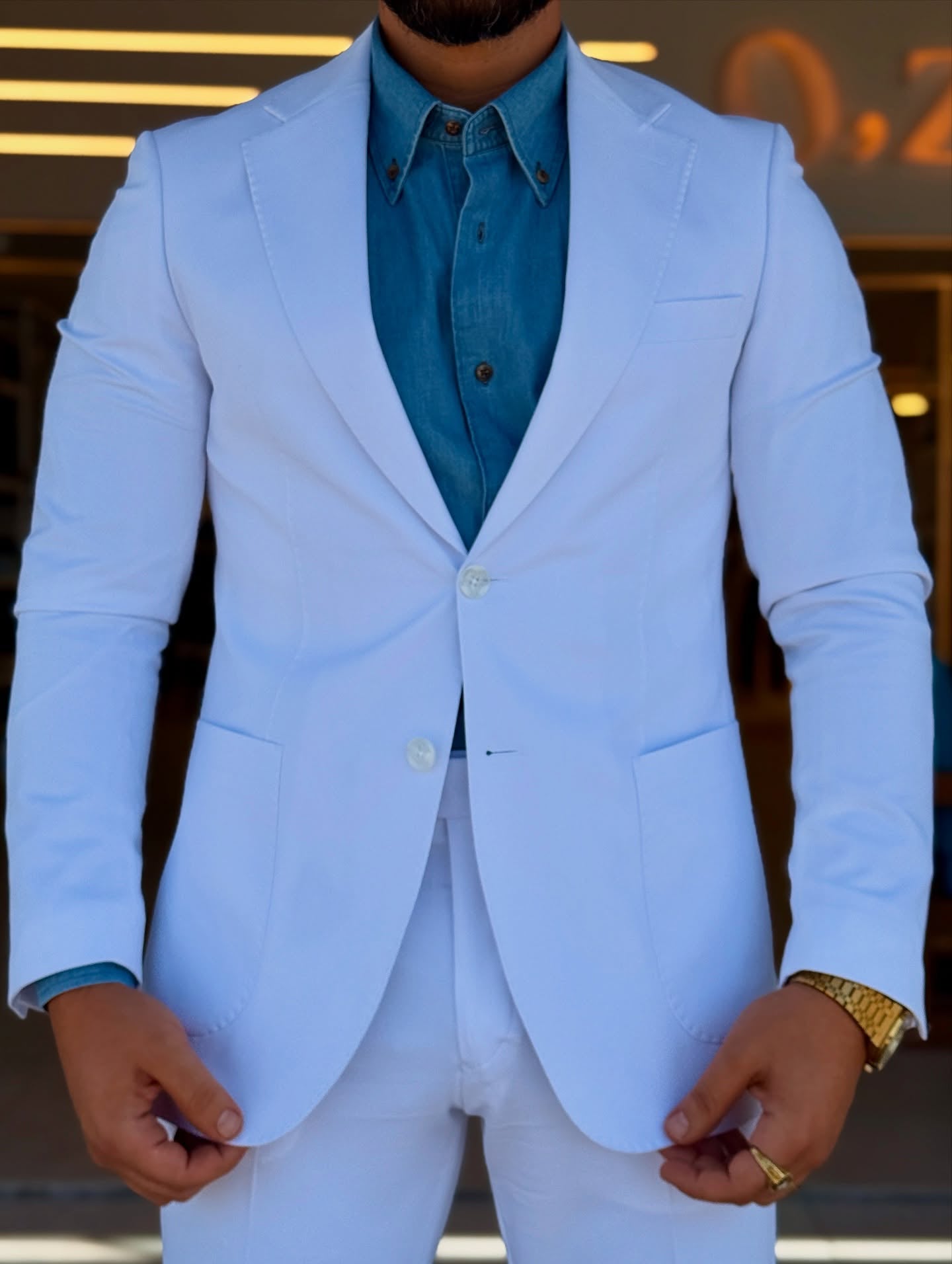 O,Zero White Suit