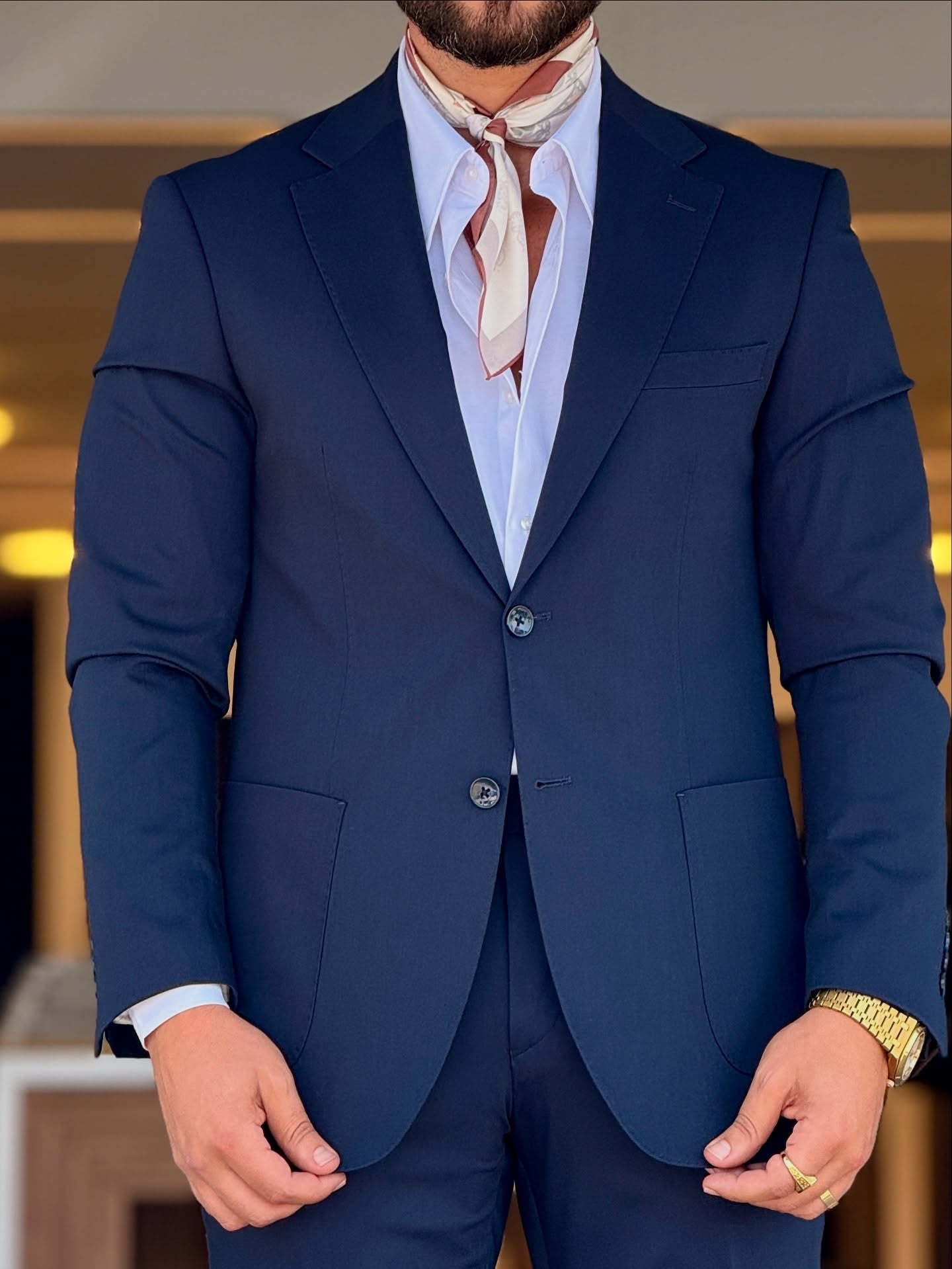 Navy Blue Casual Suit