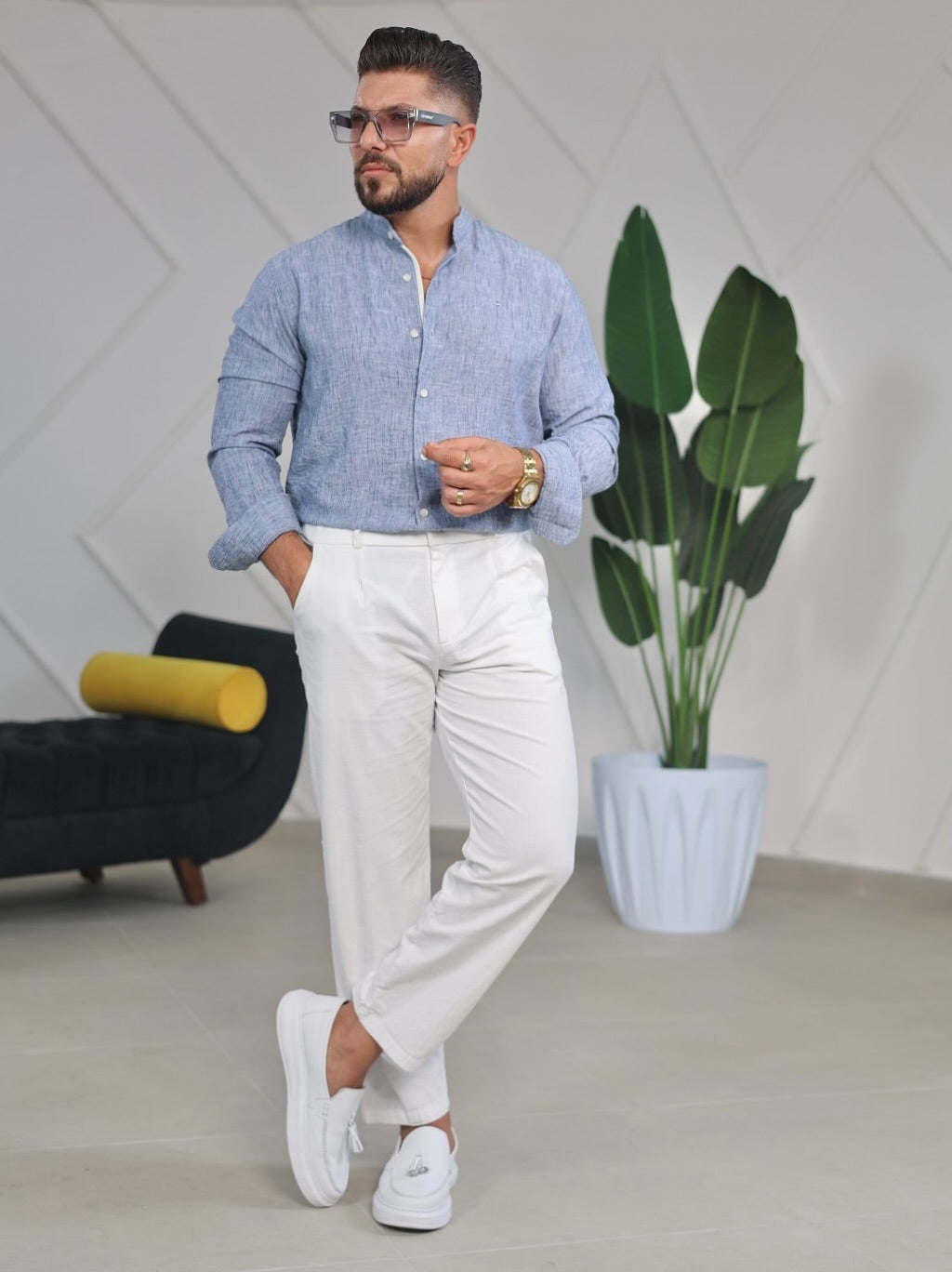 Light Denim Blue Color Shirt