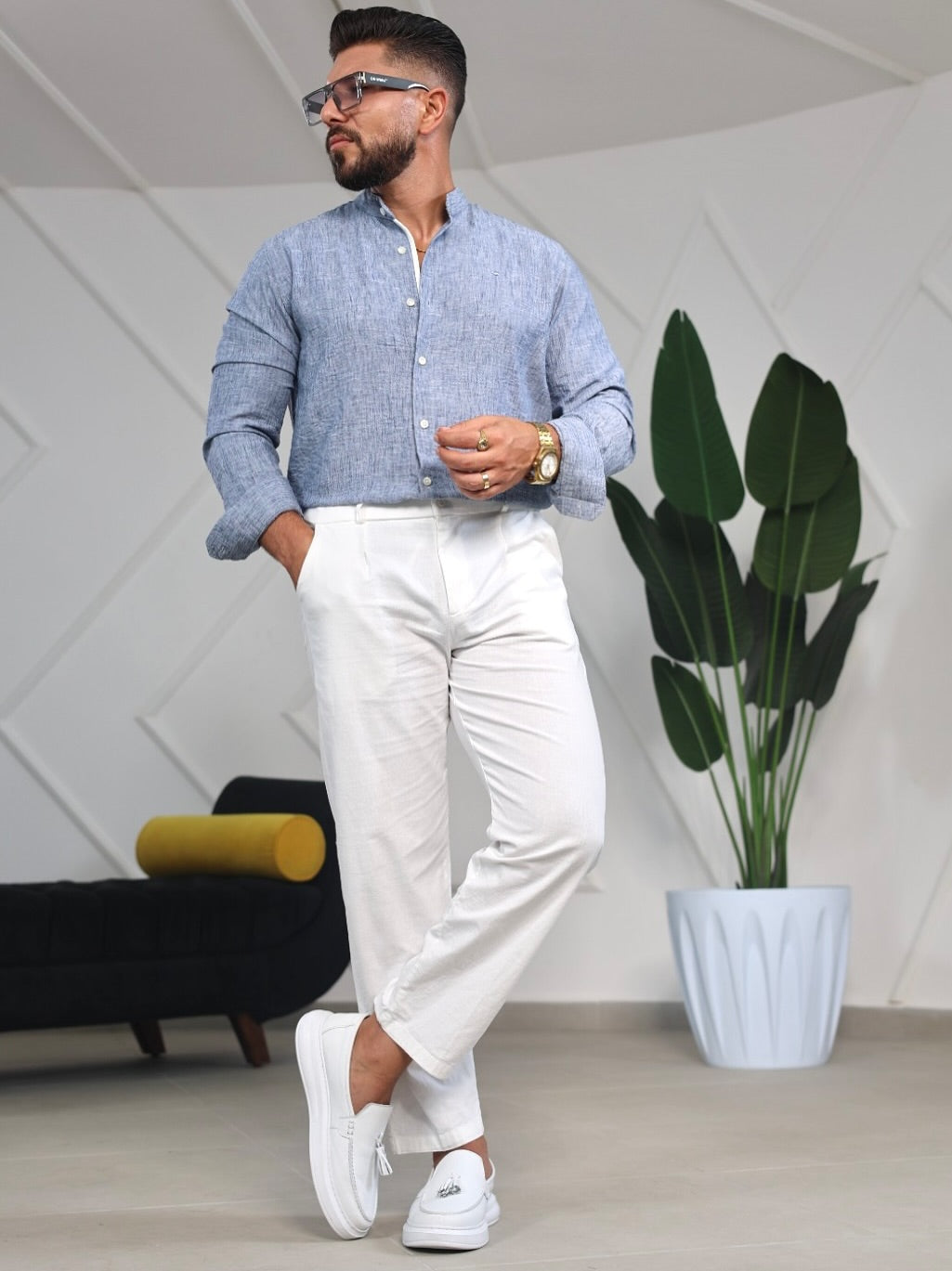 Light Denim Blue Color Shirt