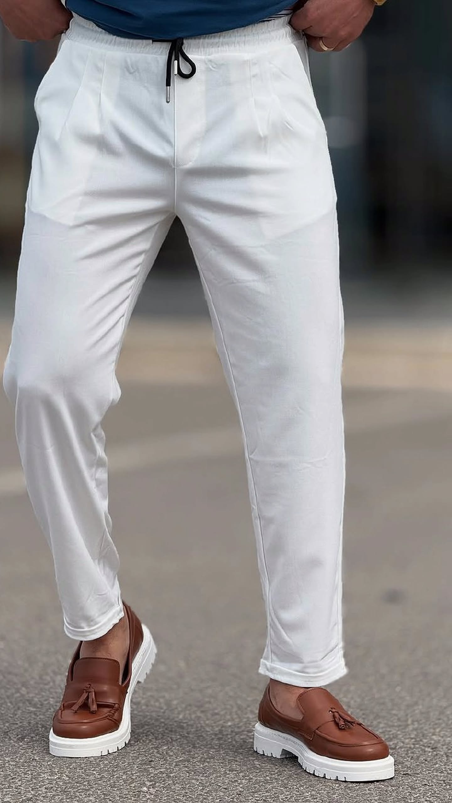 White Cotton Pants