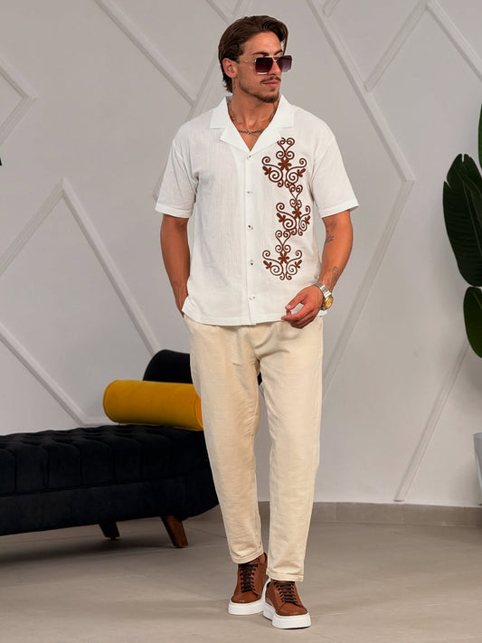 White Linen Shirt