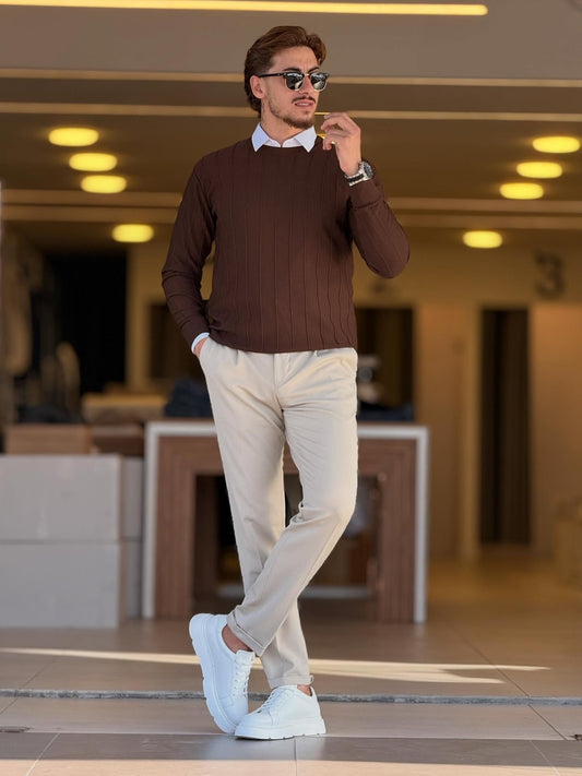 Brown Casual Top