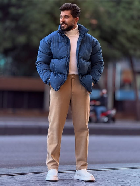 Petroleum Puffer Jacket