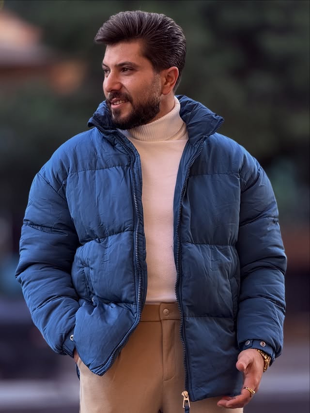 Petroleum Puffer Jacket