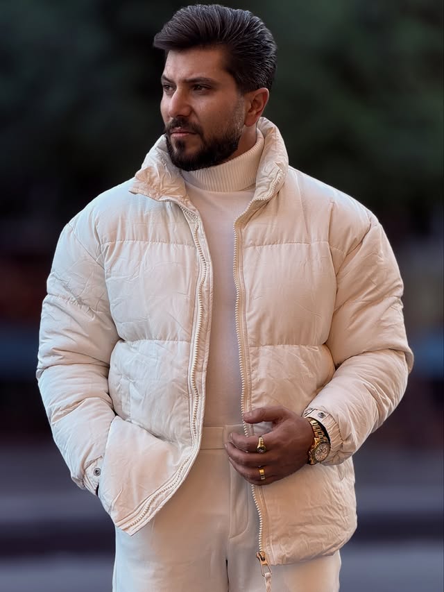 Beige Puffer Jacket