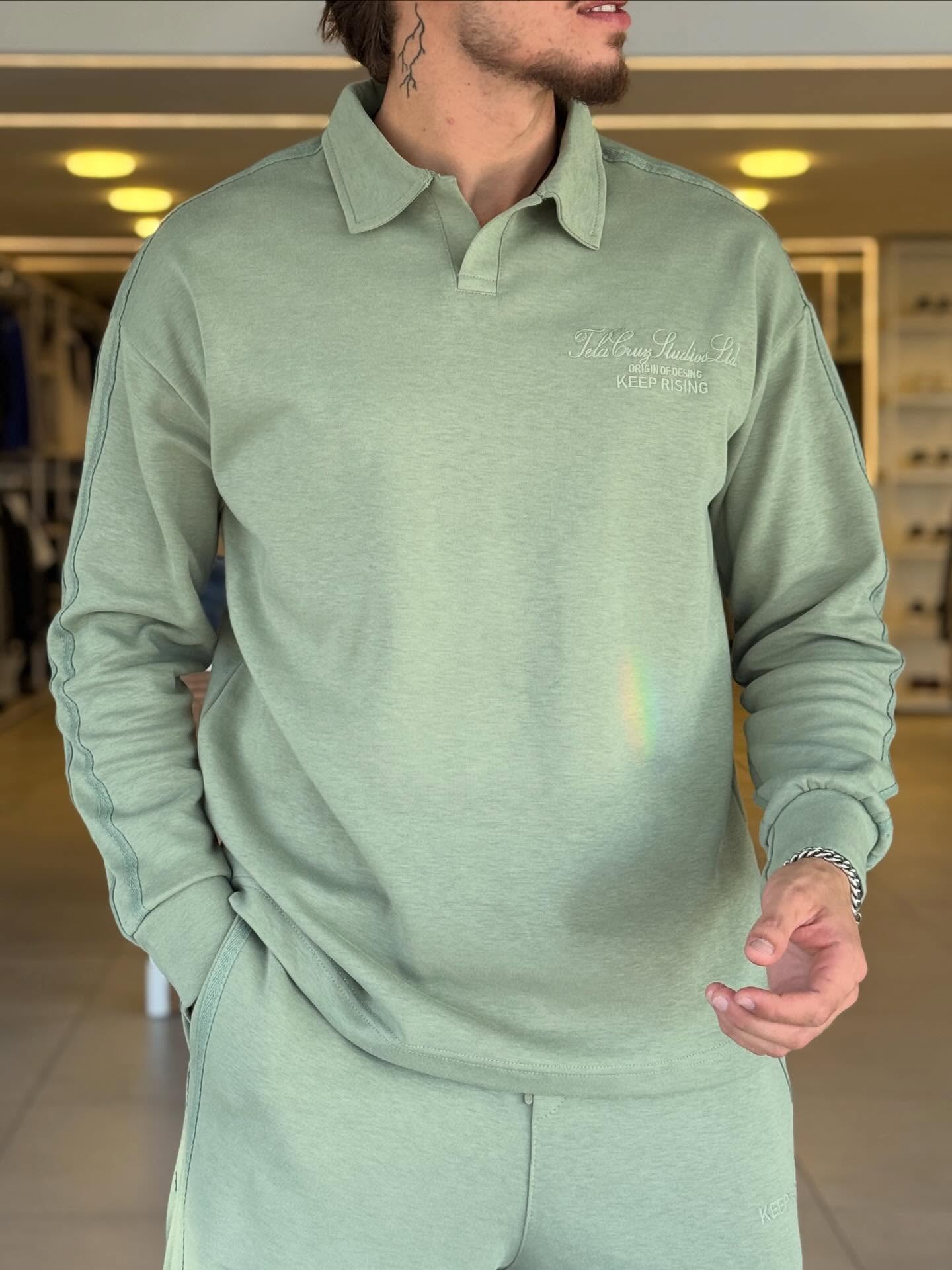 Olive Green Polo Set