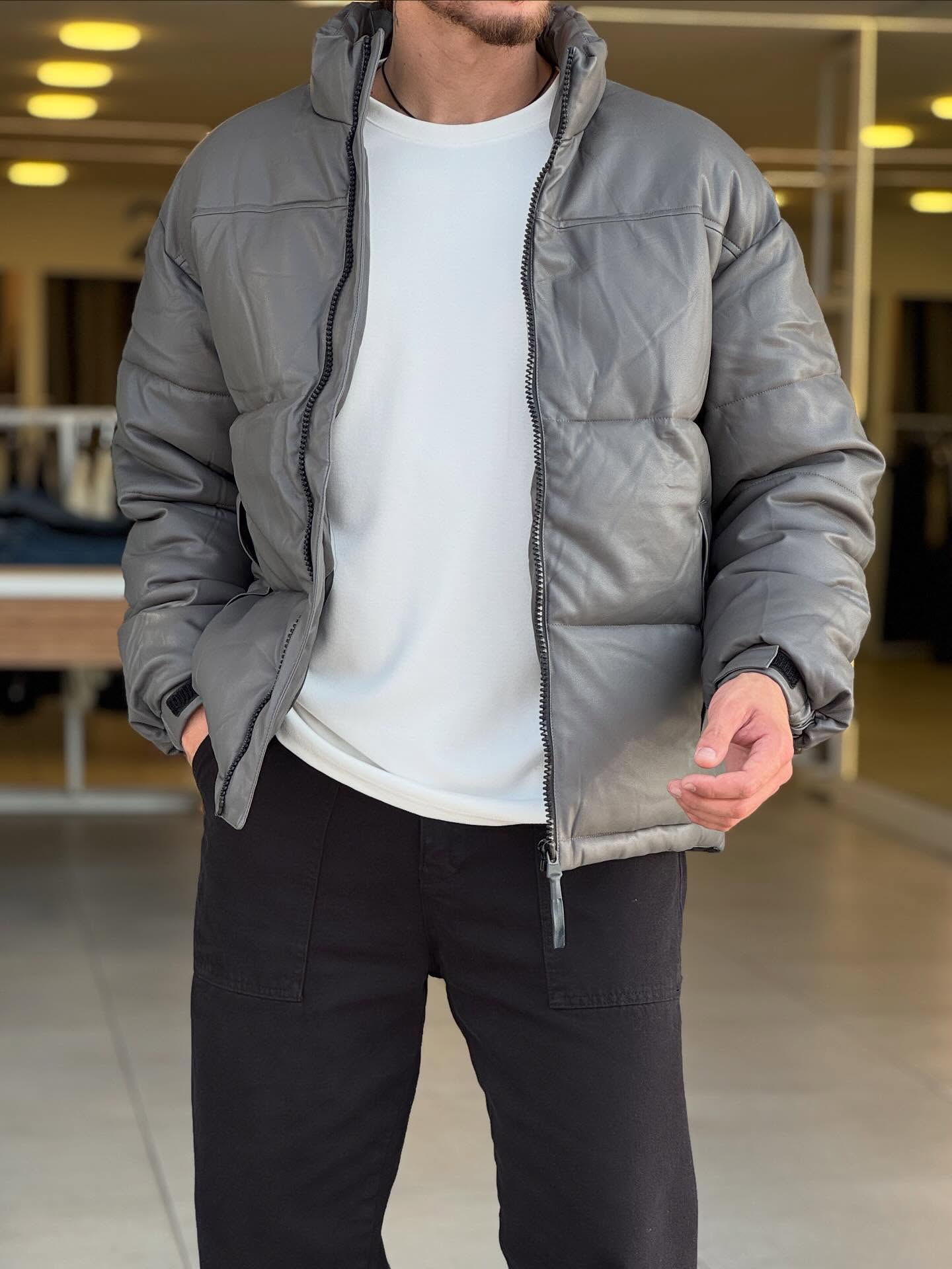 Grey Puffer Jacket