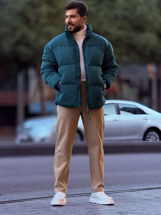 Green Puffer Jacket
