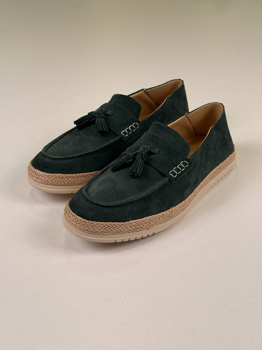 Dark Jungle Green Loafers Chamois