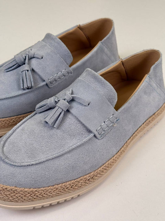 Baby Blue Loafers Chamois