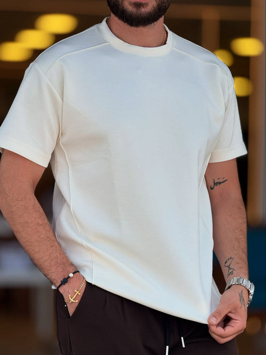 White Round Neck T-Shirt