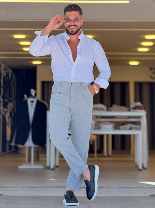 White Linen Shirt