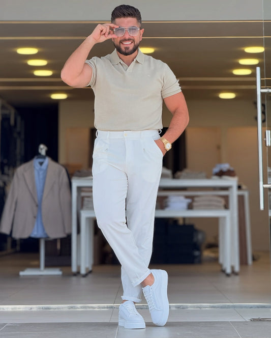 Light Beige Polo