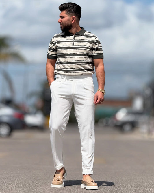 Green & Beige Polo