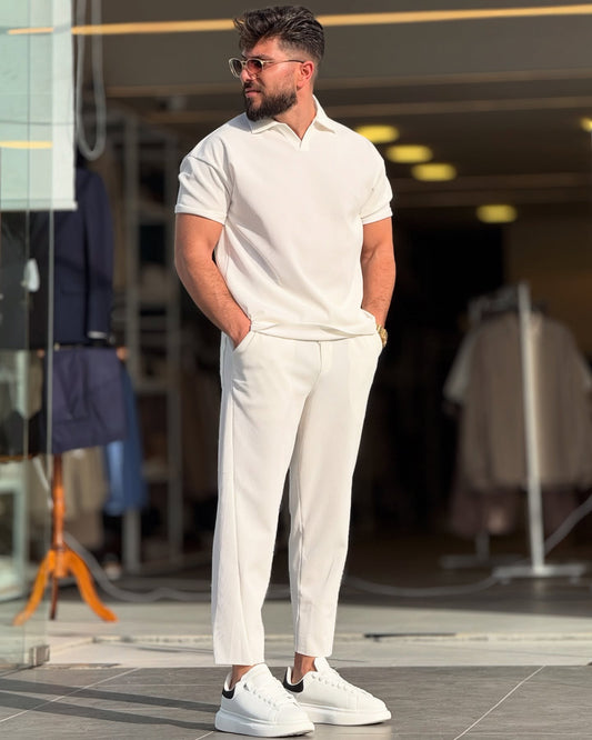 White Polo Set