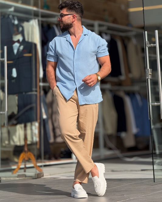 Blue Linen Shirt