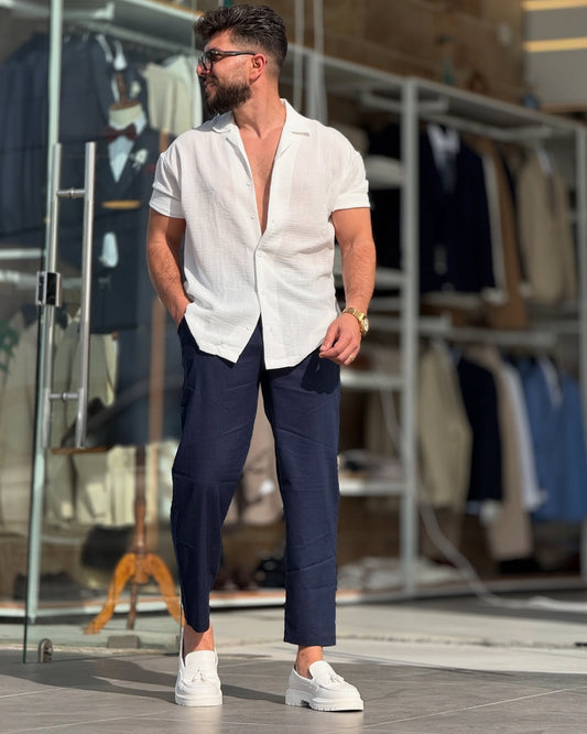 White Linen Shirt
