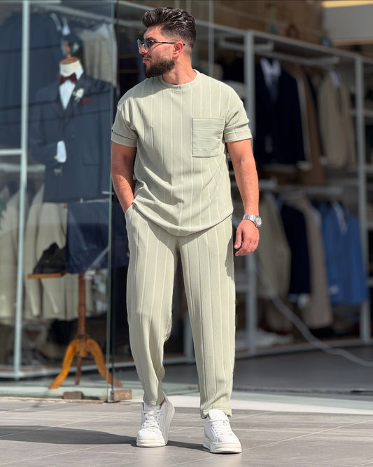 Light Green T-Shirt Set