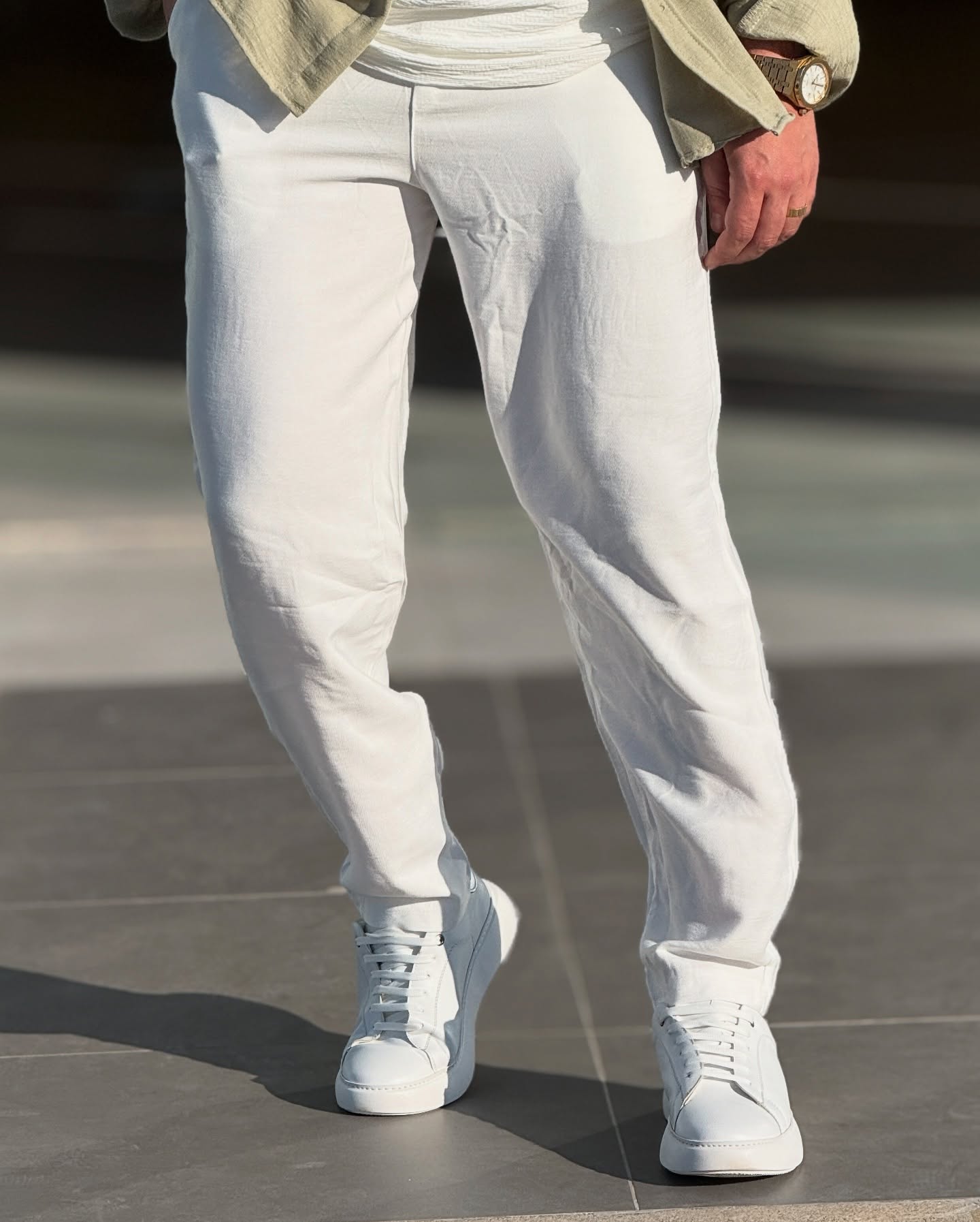 White Linen Pants