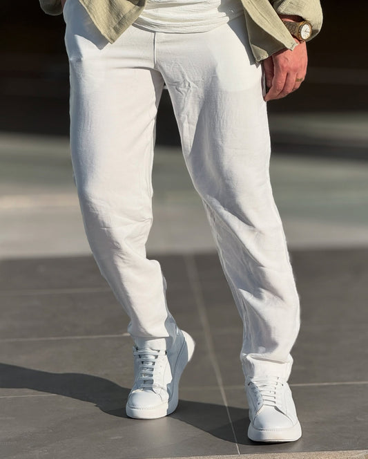 White Linen Pants