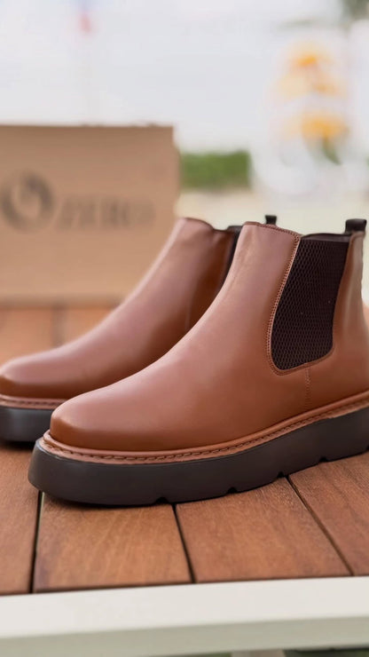 Ozero Leather Brown Boots