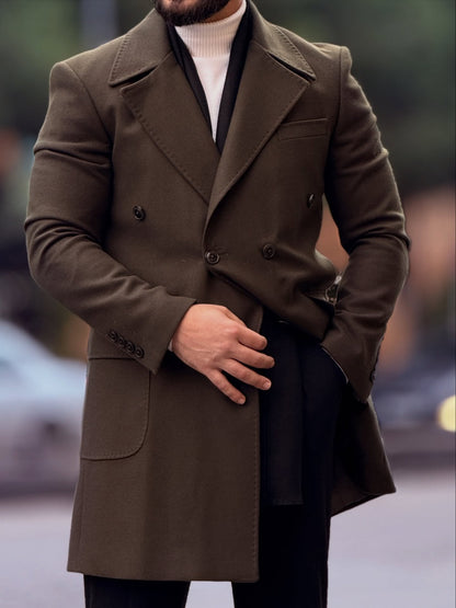 Notch Lapel Neck Mont in Dark Brown