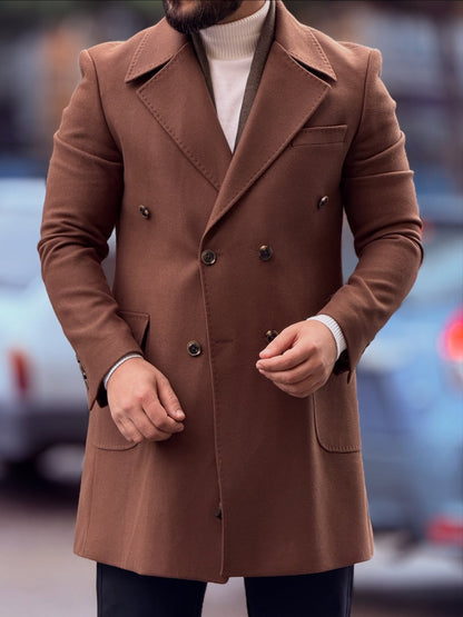Notch Lapel Neck Mont In Brown