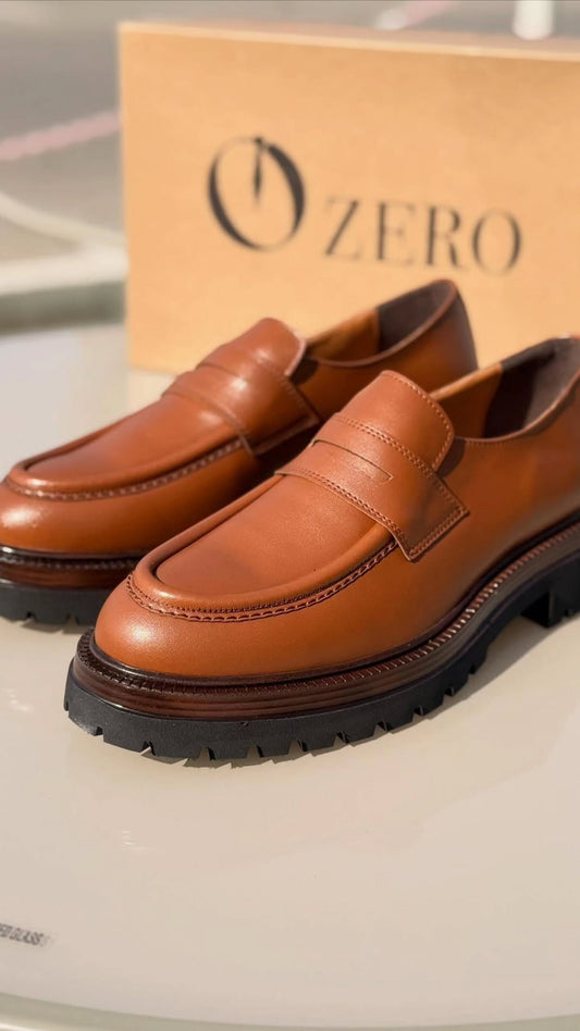Moccasin Light Brown Leather Shoes