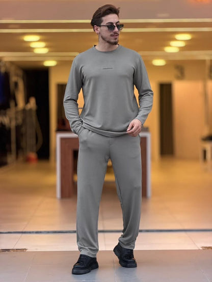 Grey Tshirt & Pants Set