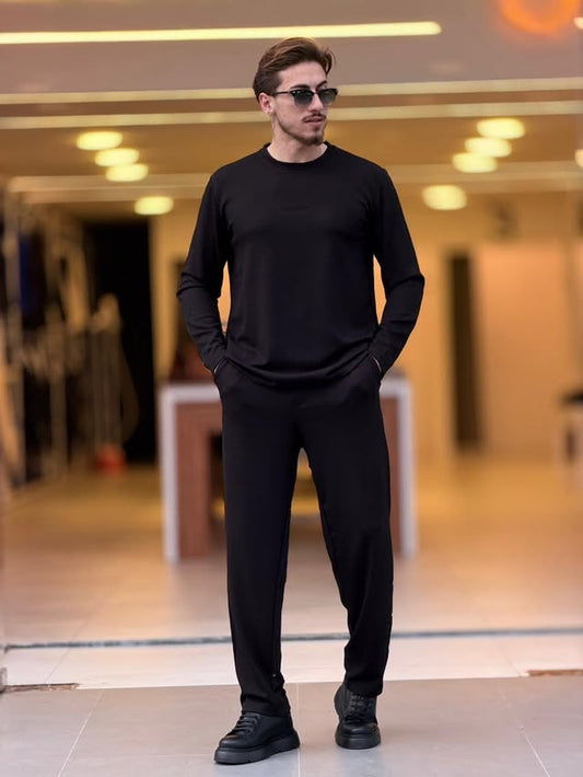 Black Tshirt & Pants Set