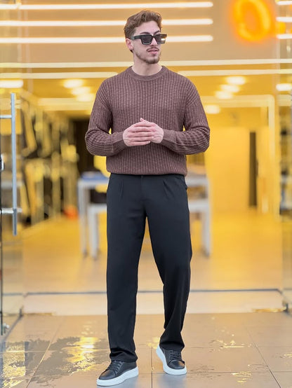 Brown Knitted Sweater