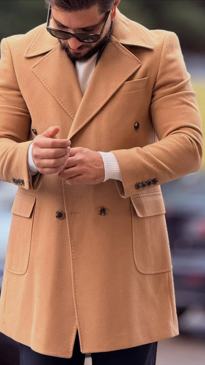 Notch Lepel Dubetti Coat In Beige